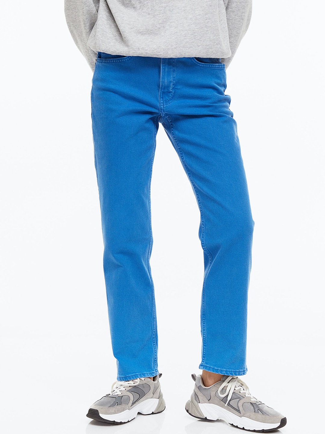 

H&M Women Blue Straight Regular Ankle Jeans