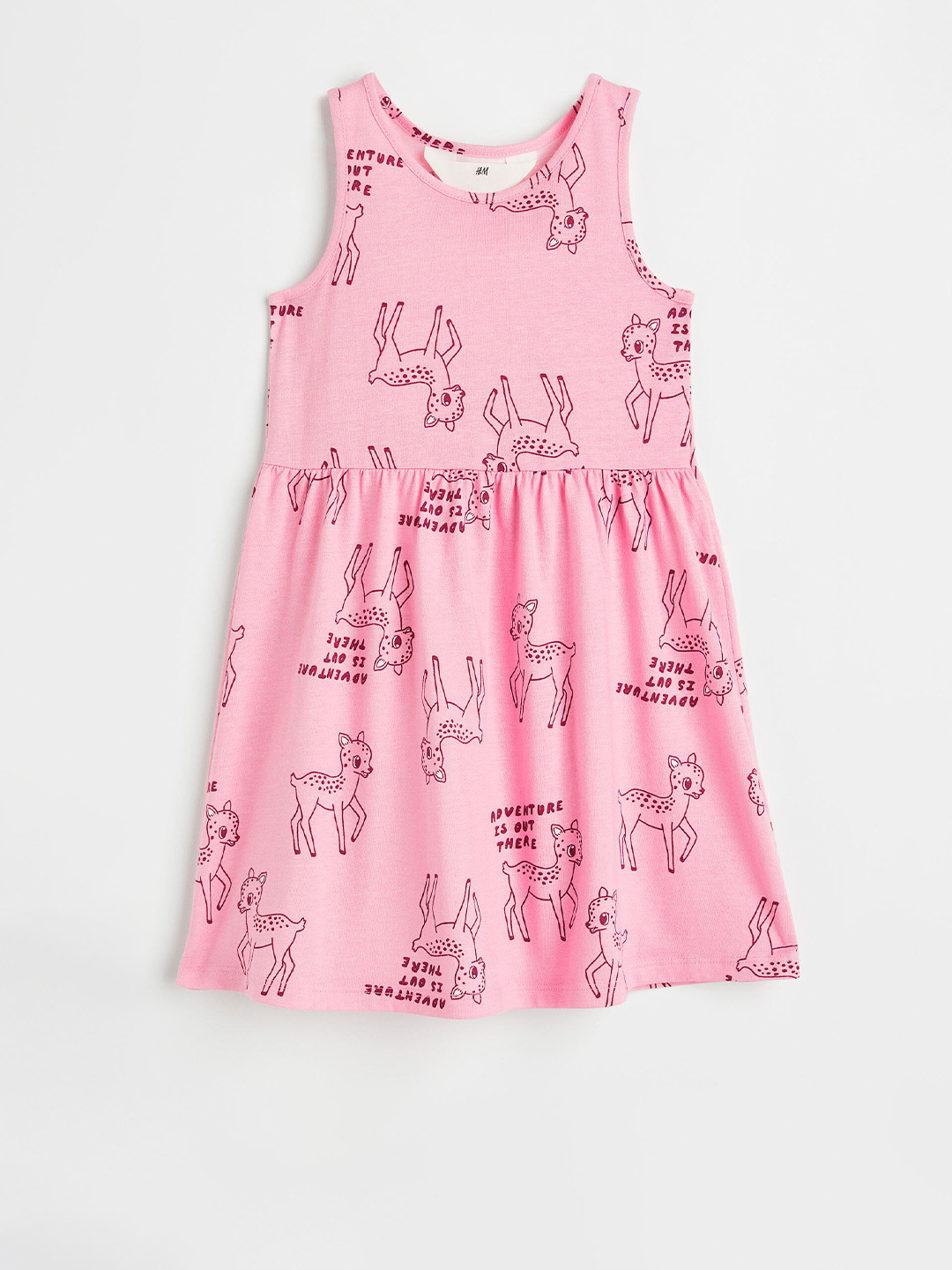 

H&M Girls Printed Sleeveless A-Line Dress, Multi