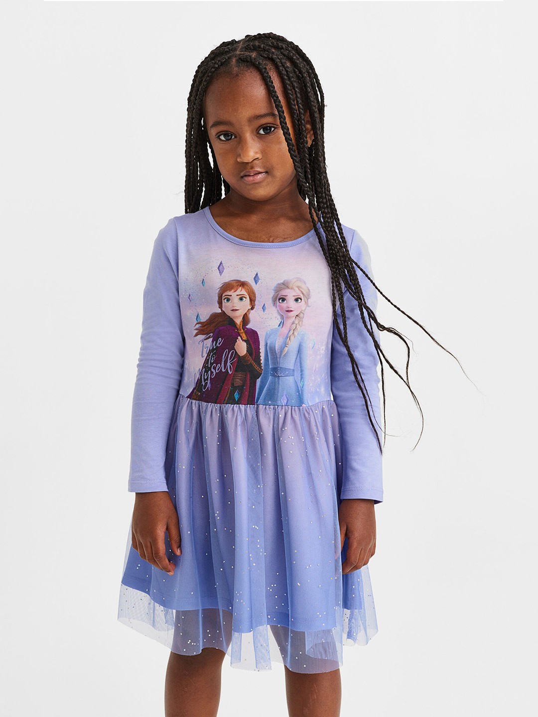 

H&M Girls Tulle-Skirt Jersey Dress, Multi
