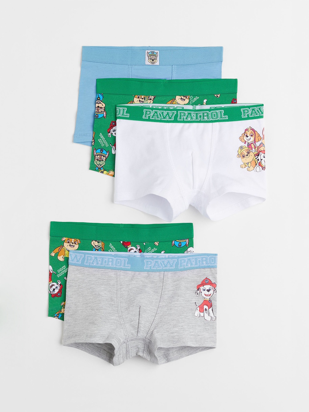 

H&M Boys Printed 5-Pack Boxer Shorts, Blue