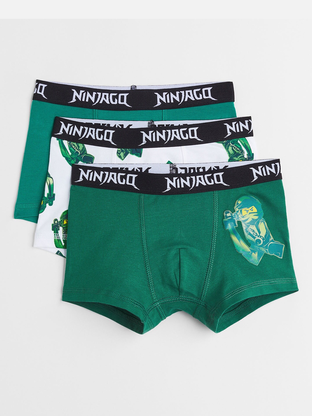 

H&M Boys 3-Pack Boxer Shorts, Green