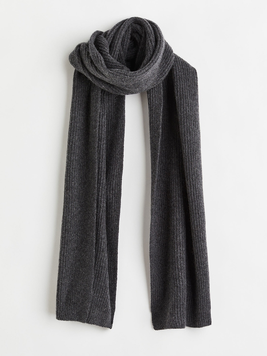 

H&M Men Solid Wool Scarf, Grey