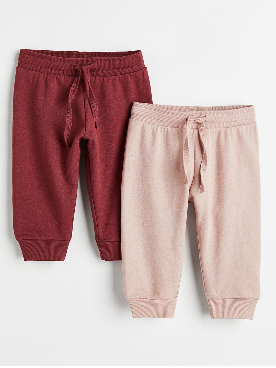 

H&M Boys 2-pack cotton joggers, Pink