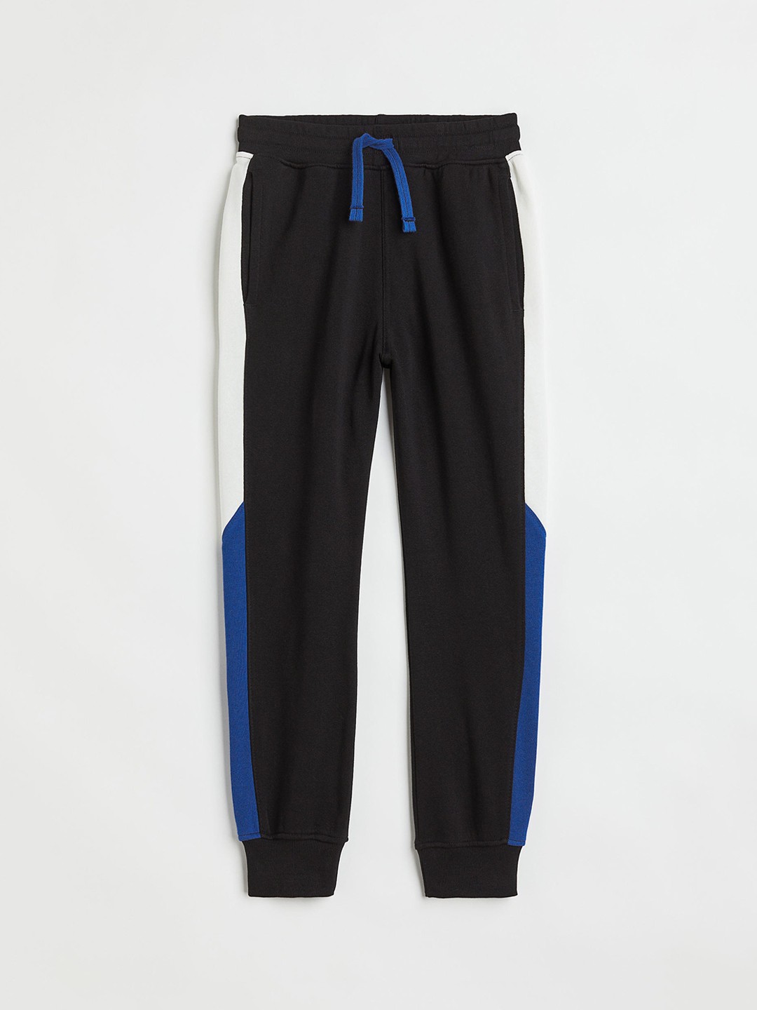 

H&M Boys Colourblocked Joggers Trousers, Black