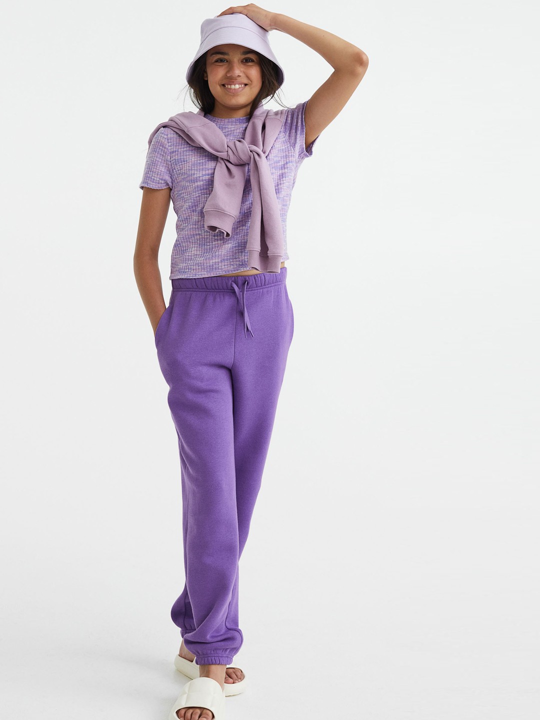 

H&M Woman Solid Joggers, Purple