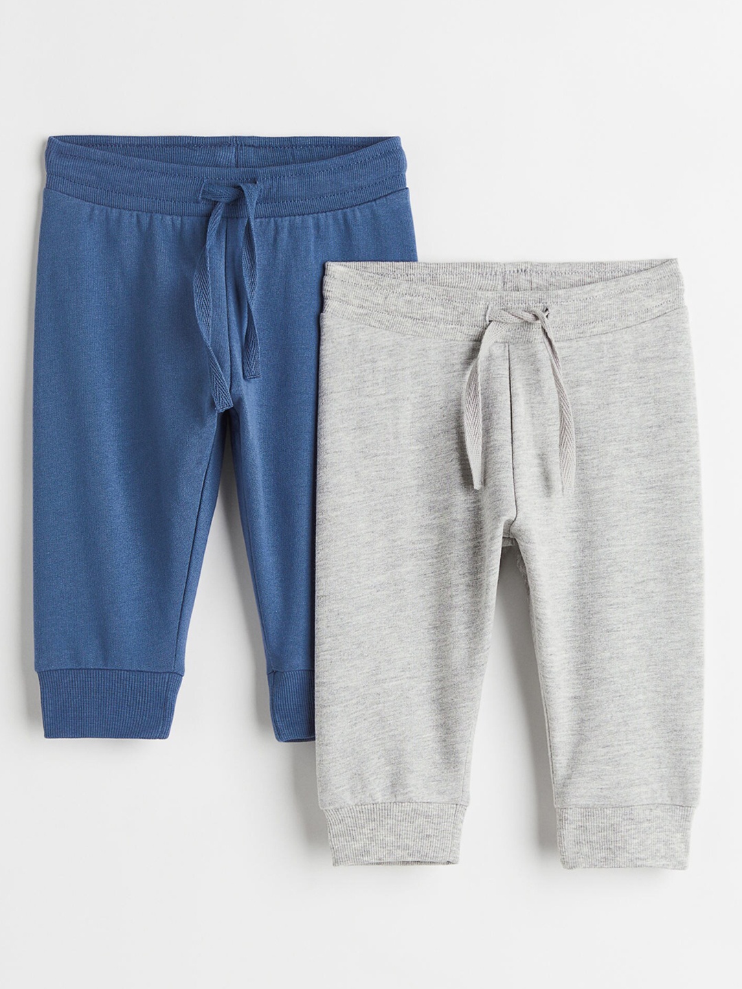 

H&M Boys 2-Pack Cotton Joggers, Grey