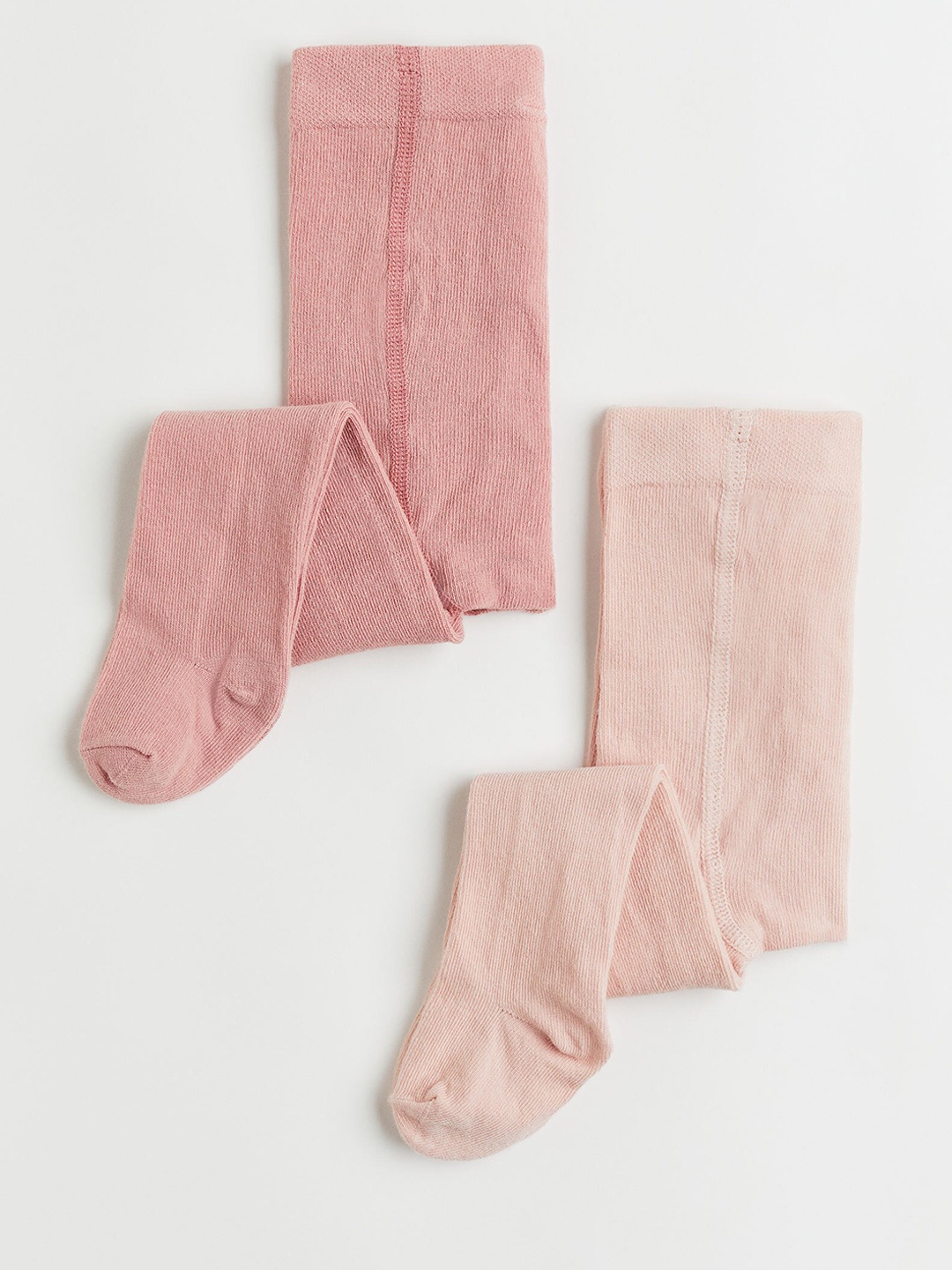 

H&M Infant Girls 2-Pack Tights, Pink