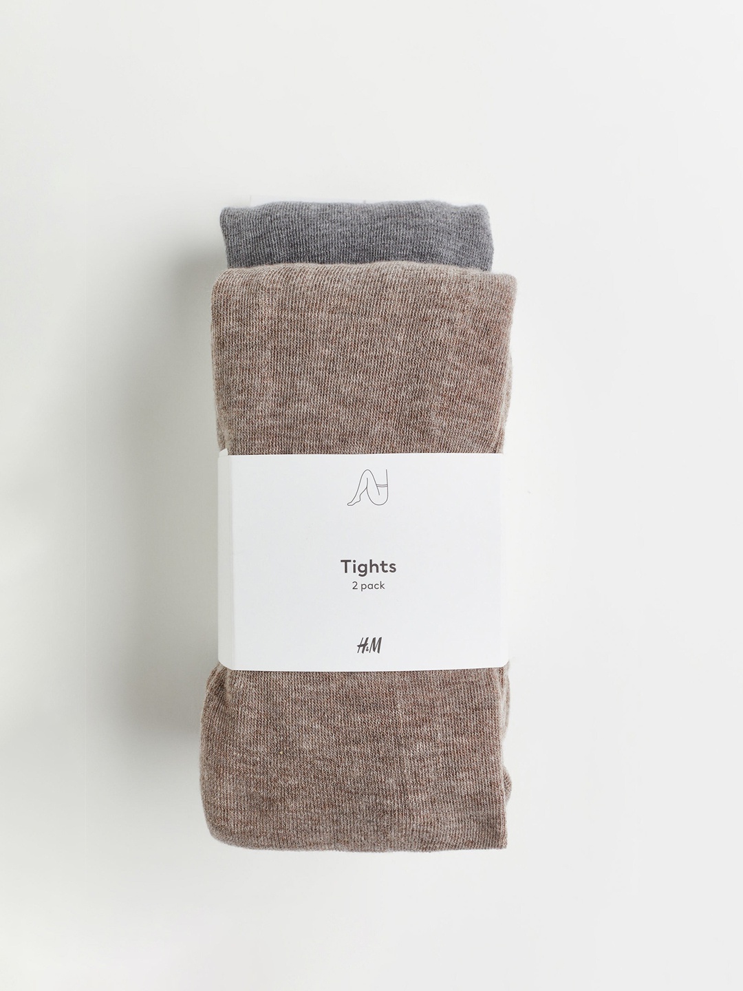 

H&M+ Women 2-Pack Tights, Beige