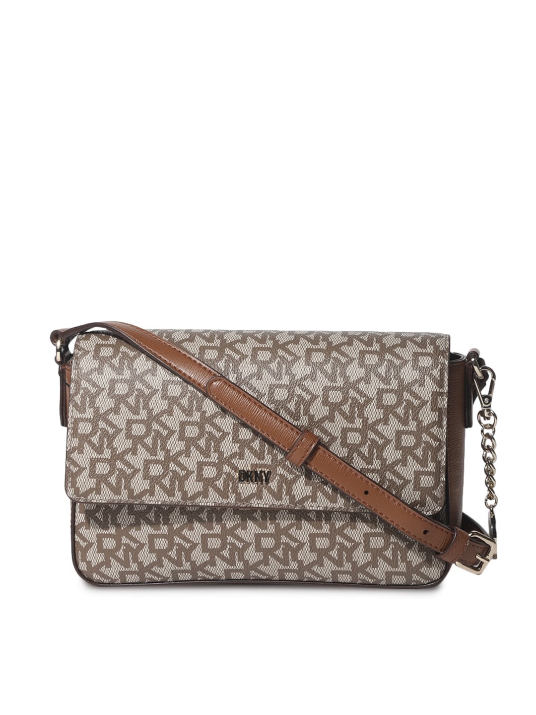 

DKNY Brown Textured Swagger Sling Bag