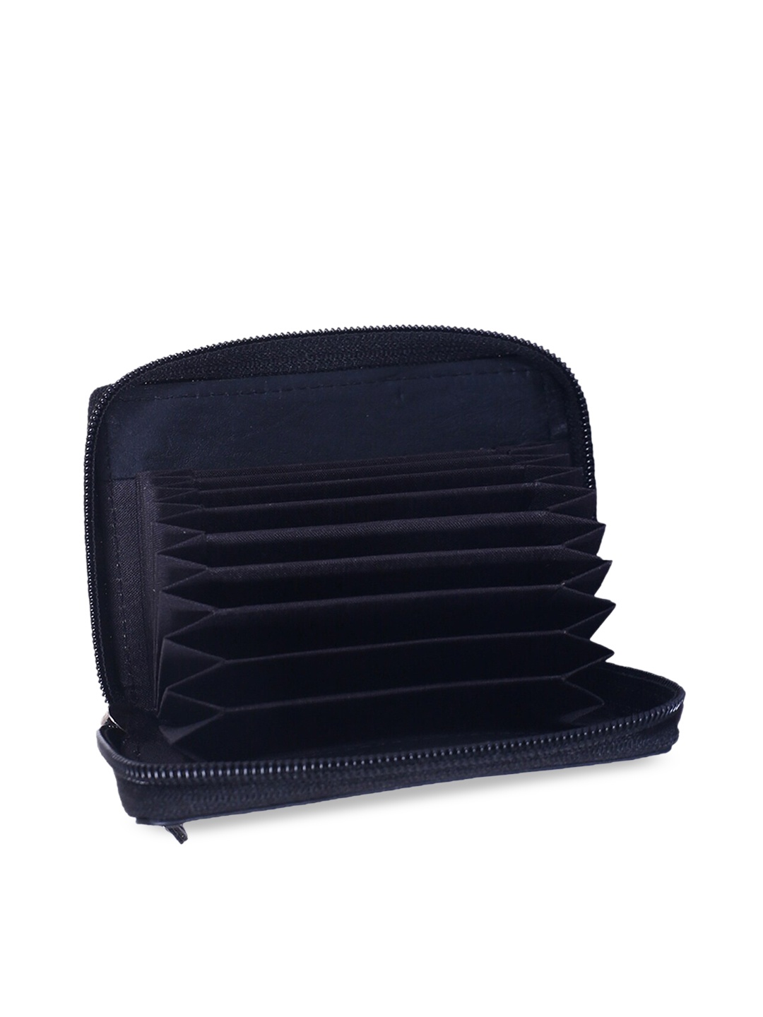 

Kuber Industries Navy Blue Leather Zip Around Wallet