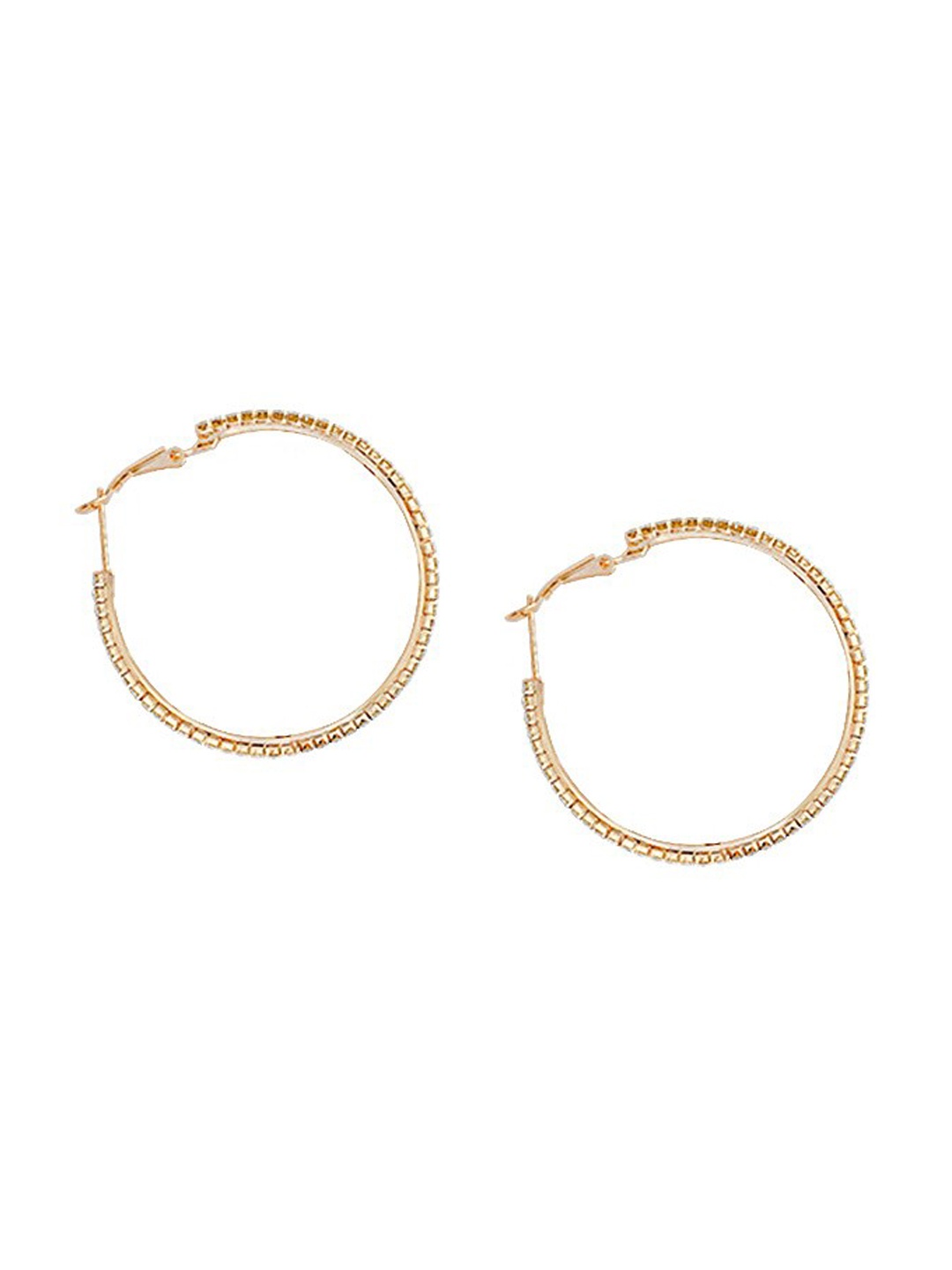 

Unwind by Yellow Chimes Women Gold-Toned Contemporary Hoop Earrings