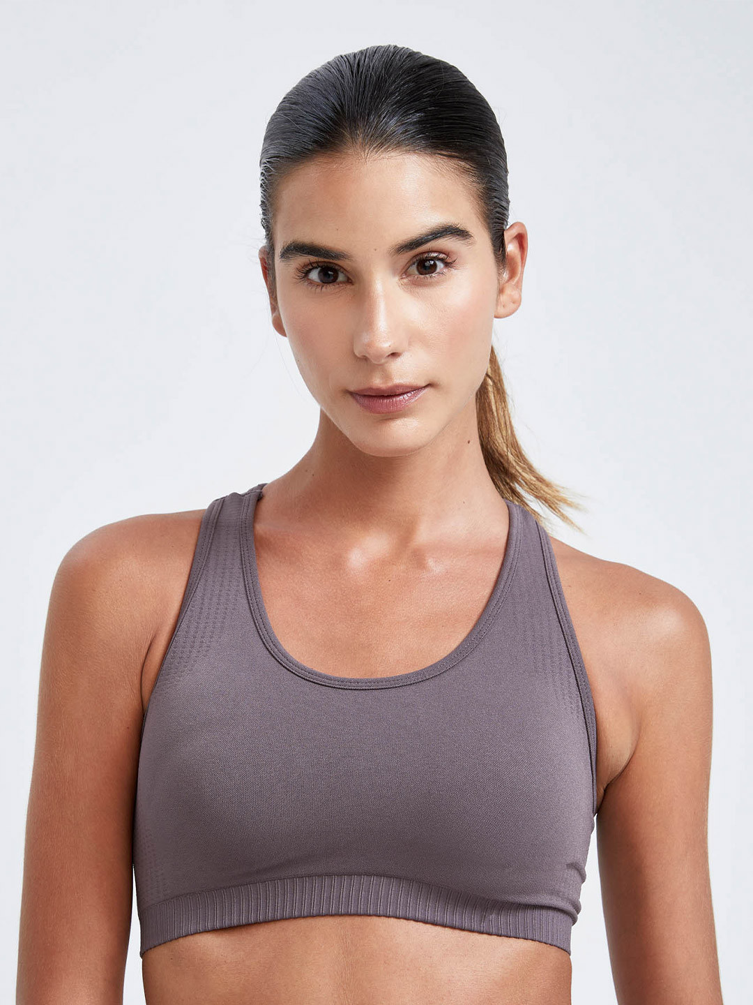 

DeFacto Grey Non Padded & Non-Wired Workout Bra