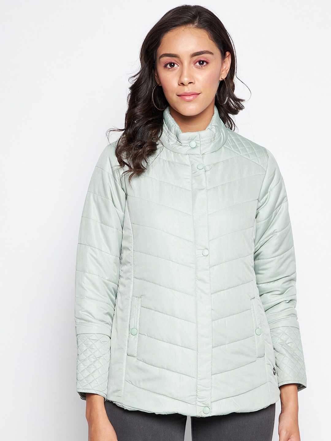 

Duke Women Green Padded Jacket