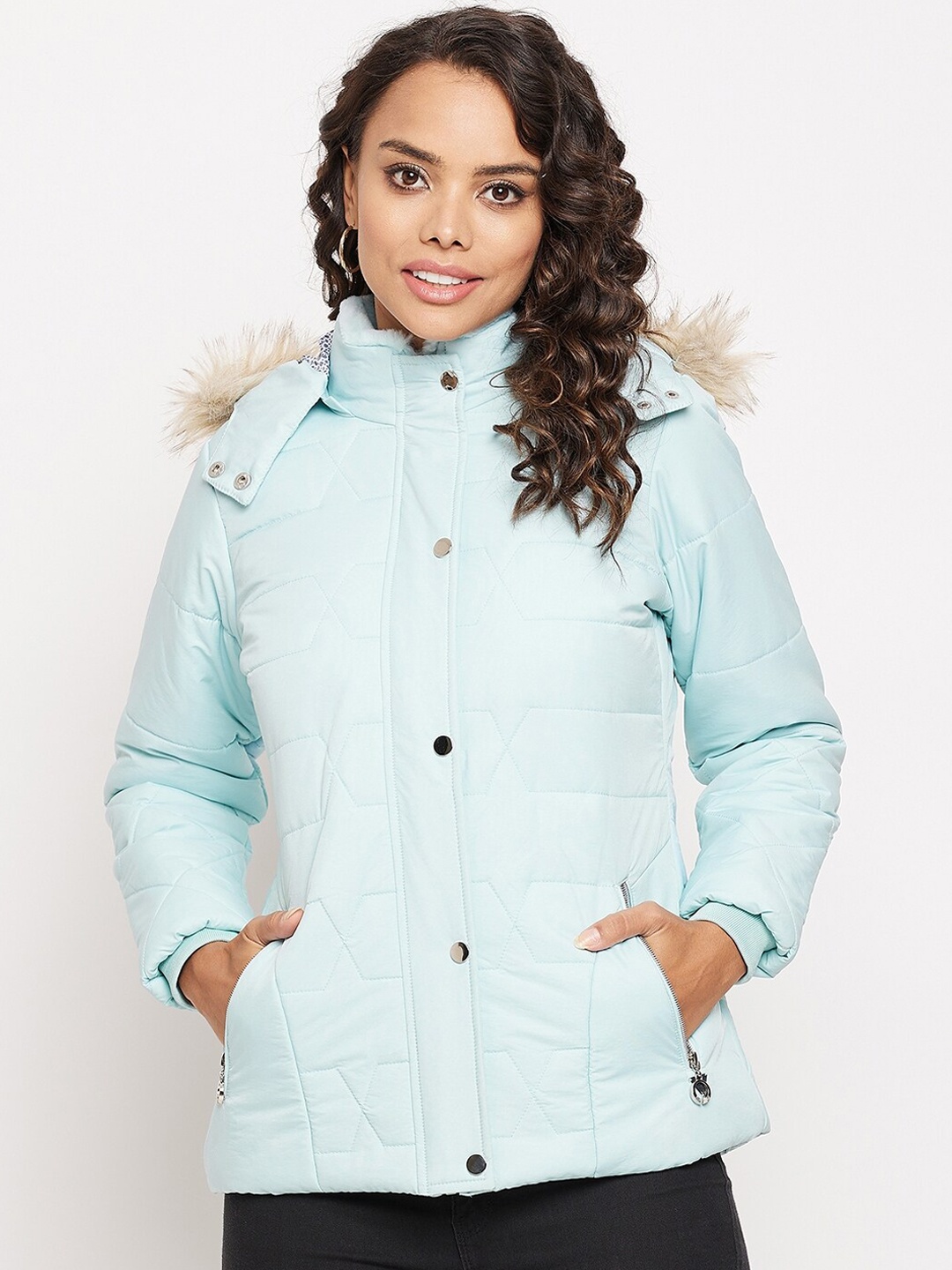 

Duke Women Blue Puffer Jacket