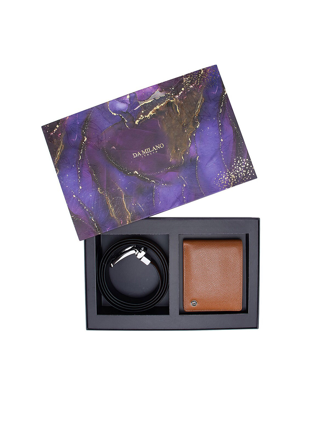 

Da Milano Men Brown Solid Accessory Gift Set