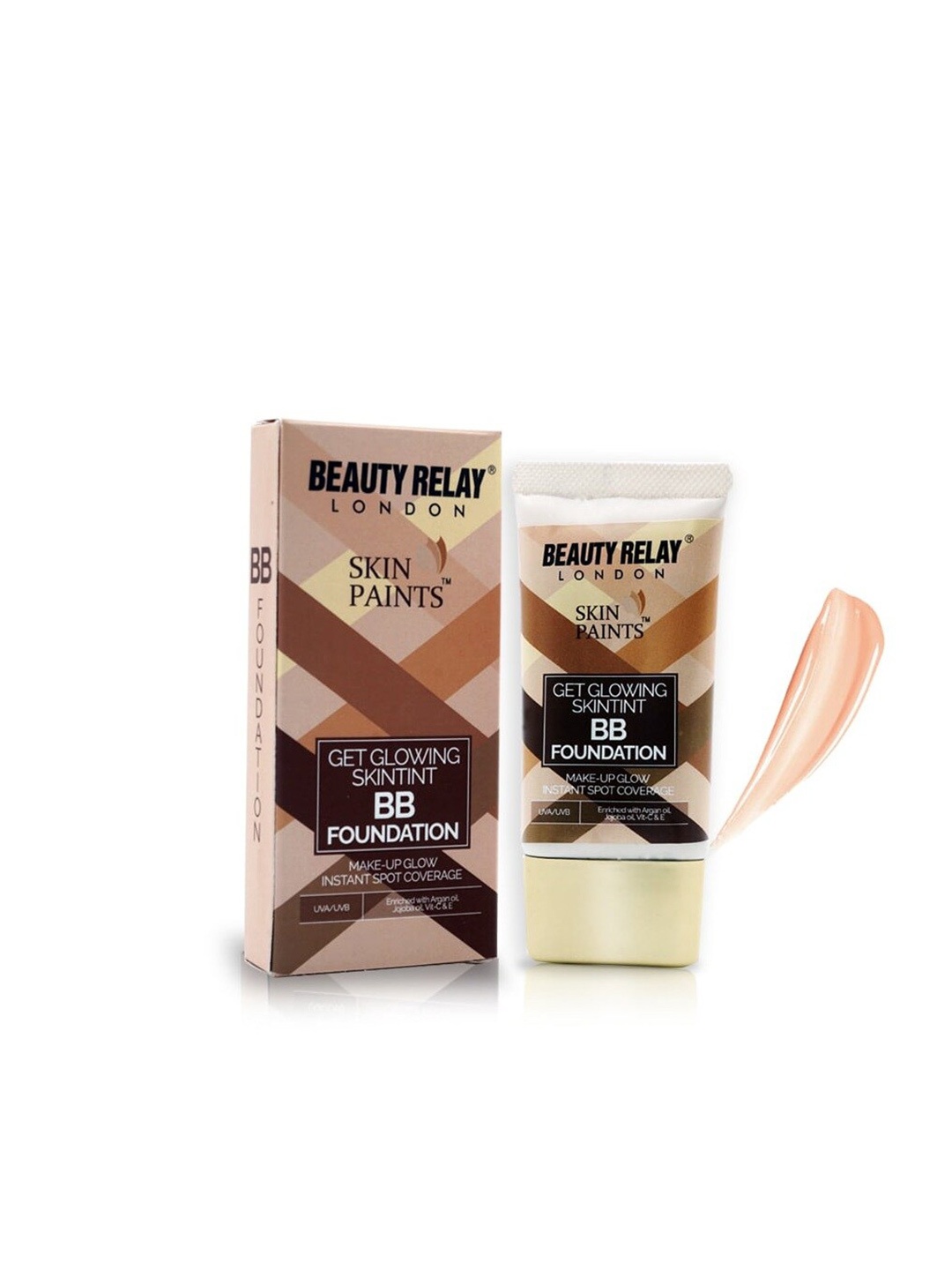 

BeautyRelay London Skin Paints Get Glowing Skintint BB Foundation 30g - Buff Beige 130, Na