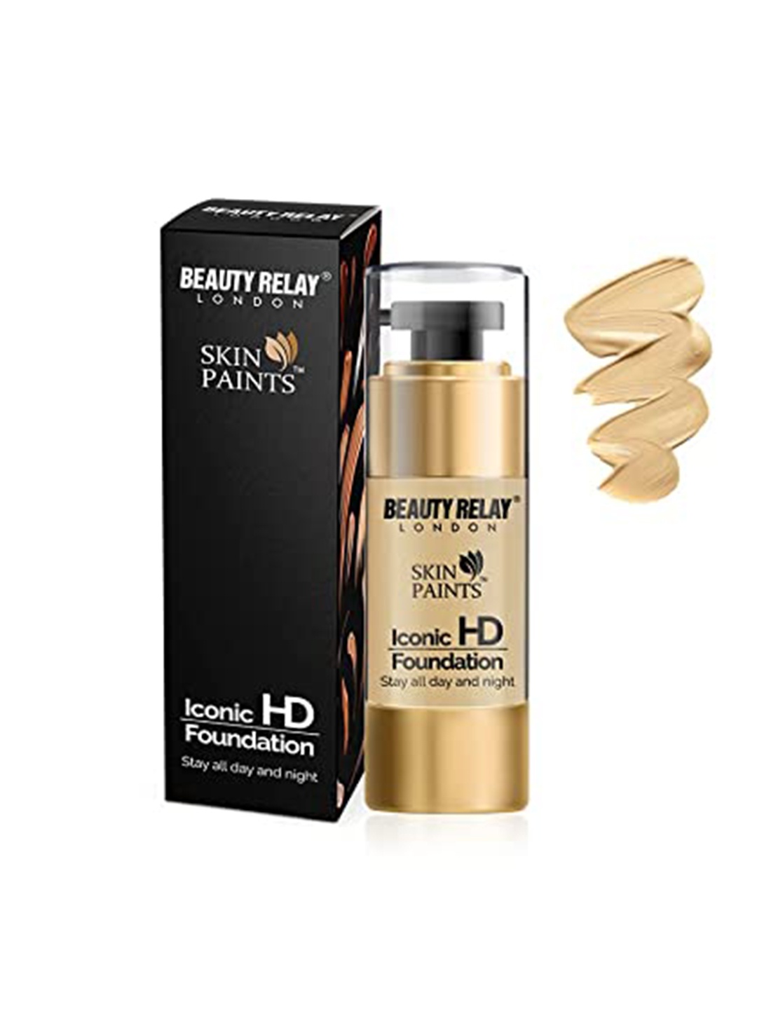 

BeautyRelay London Skin Paints Iconic Hd Foundation 30ml - Warm Nude 128, Na
