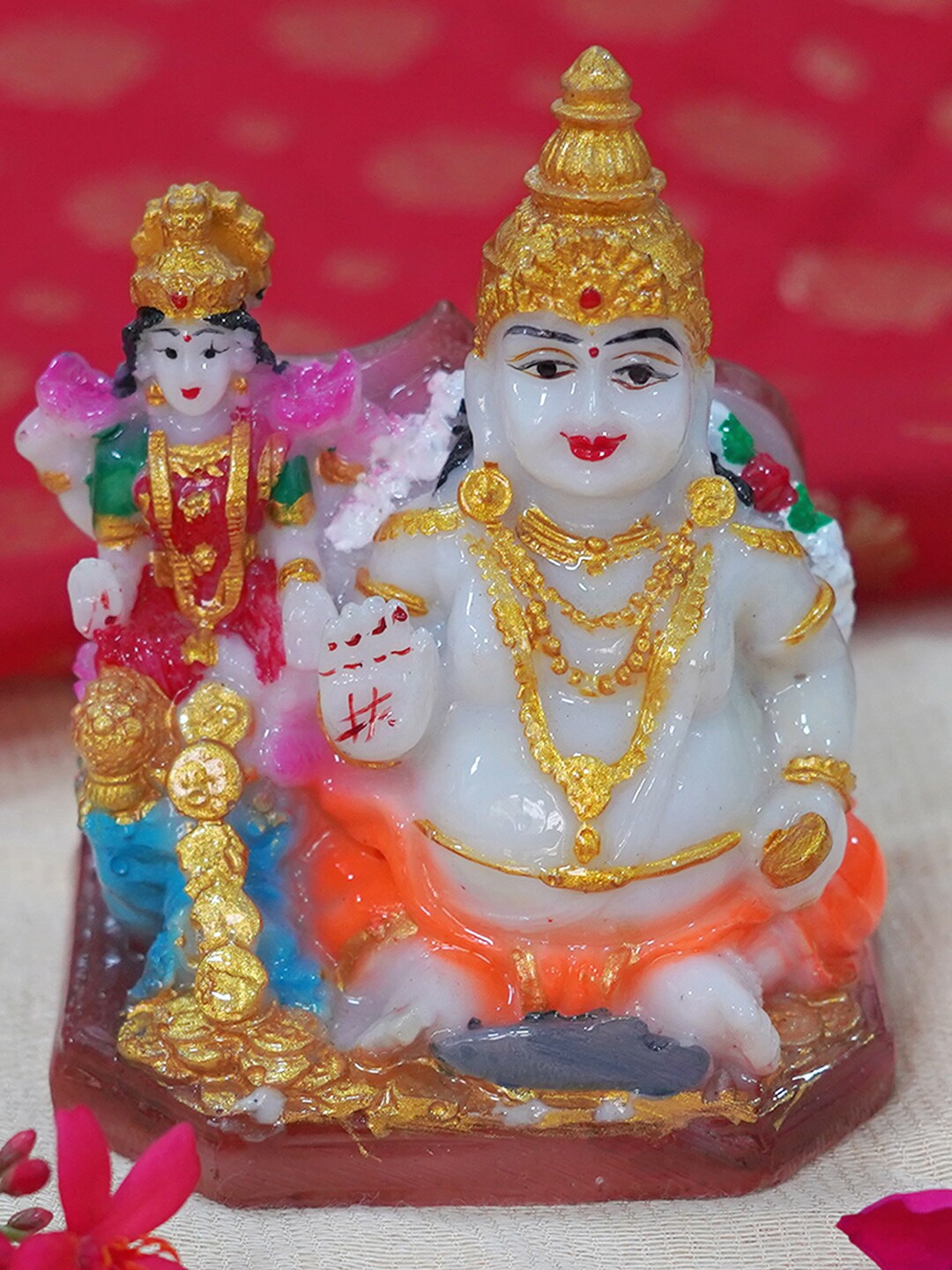 

Gallery99 White Kuber Handpainted Idol Showpiece