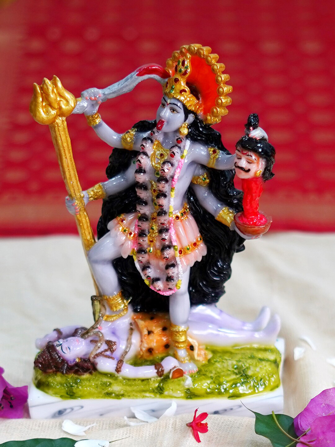 

Gallery99 Grey Handpainted Kali Showpiece