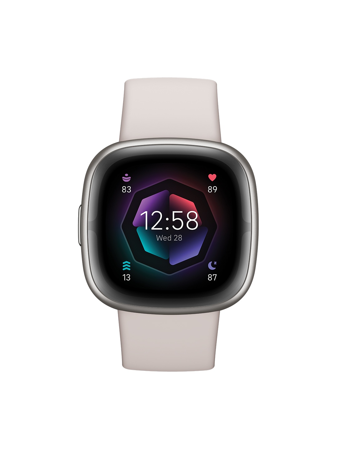 

Fitbit Sense 2 Health Watch with BT Calling + ECG + Google Assist. & Stress Management, White