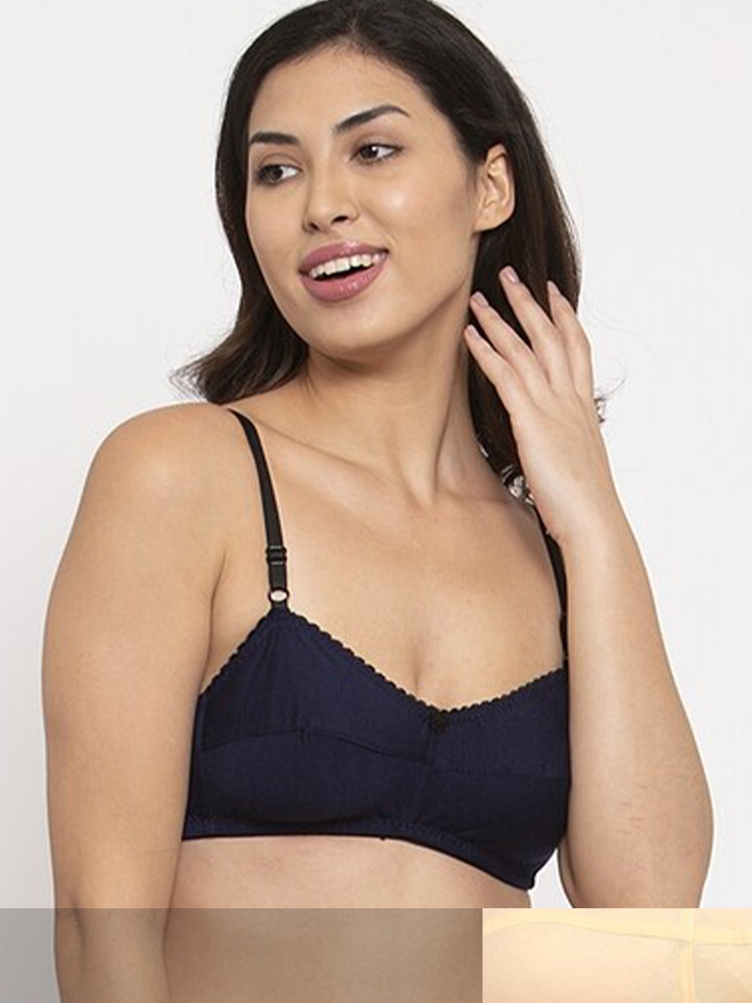 

Innocence Pack Of 2 Black & Beige Non-Padded Bra