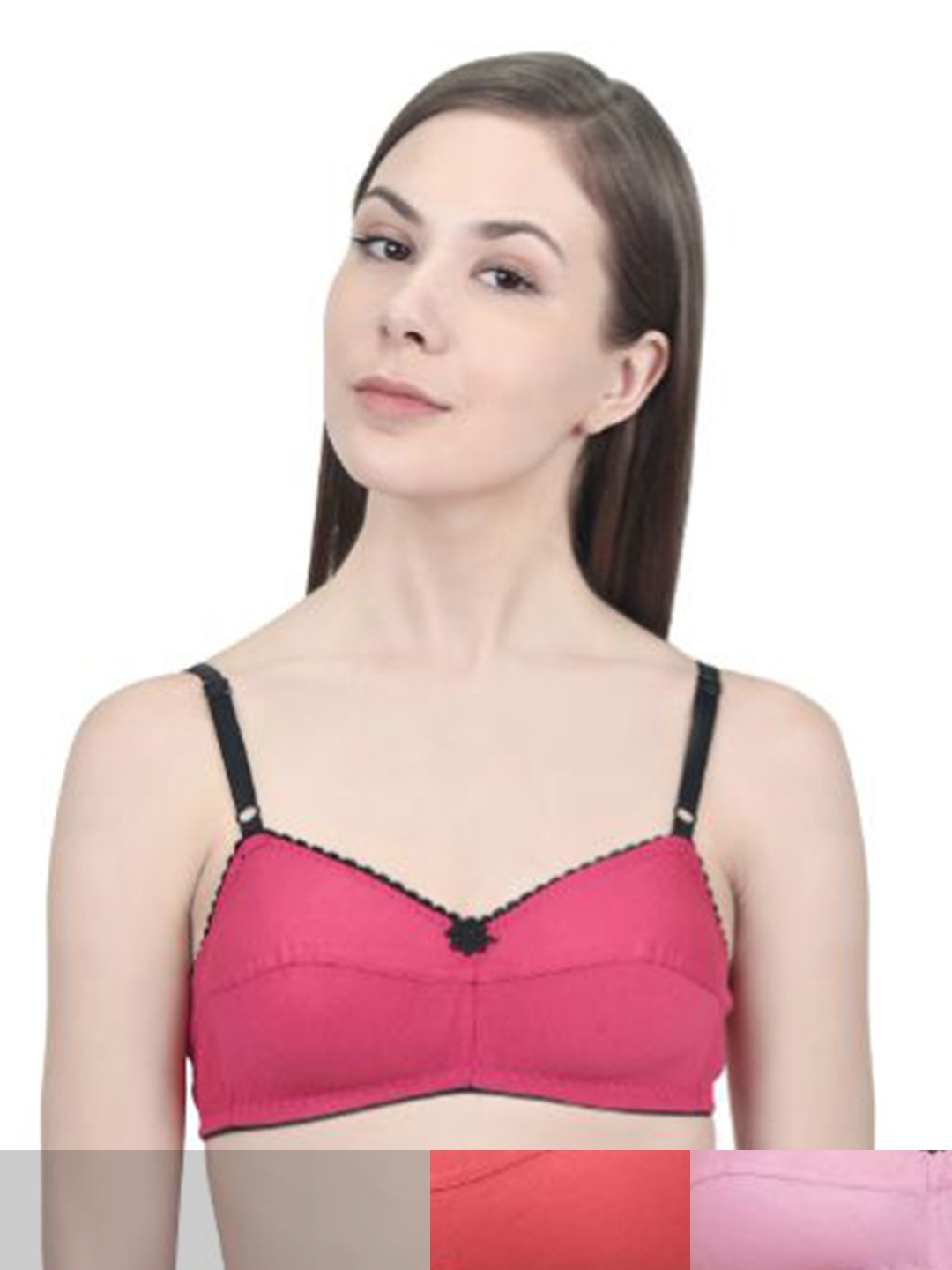 

Innocence Pack of 3 Bra, Pink