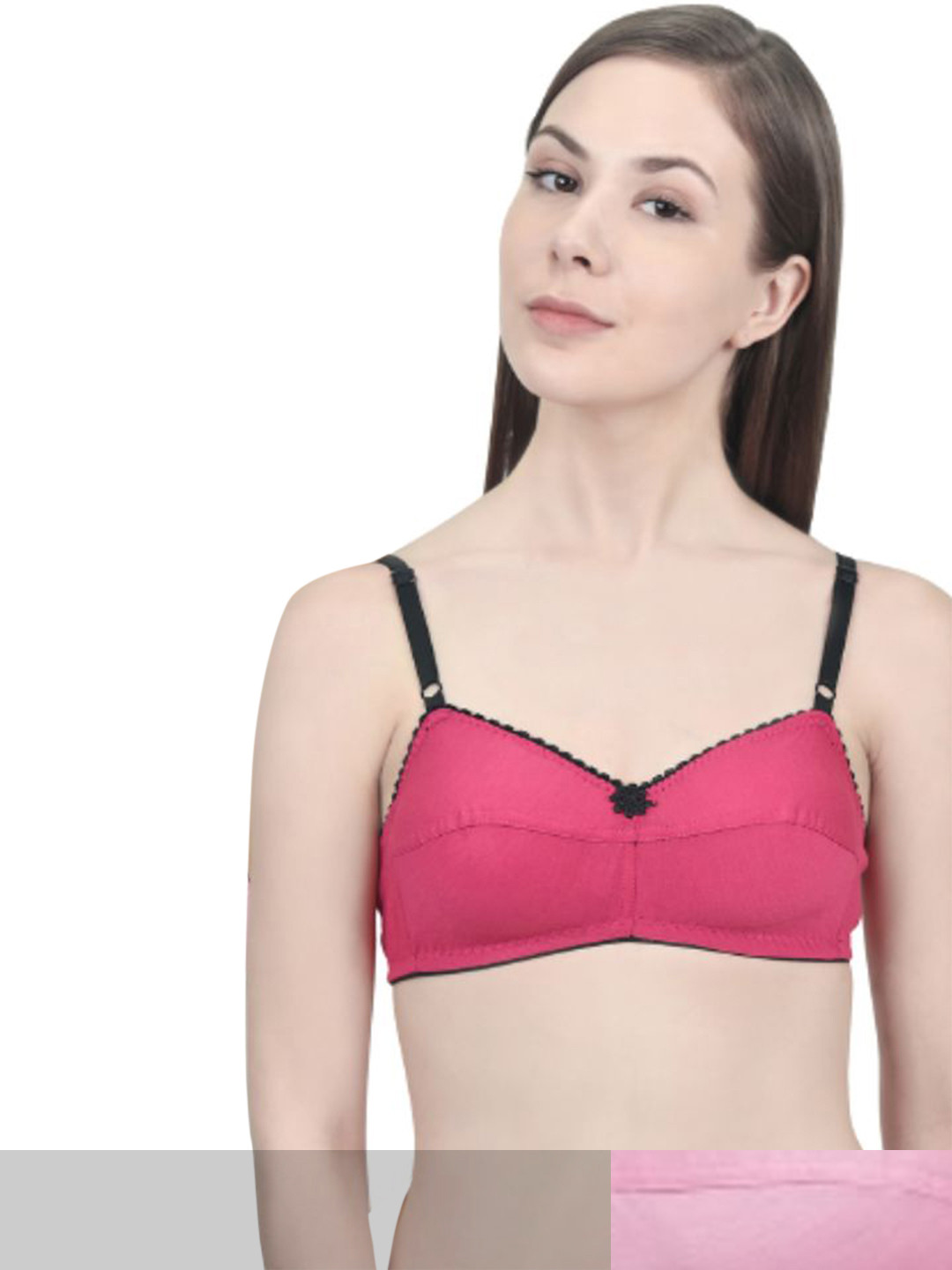 

Innocence Pack of 2 Solid Bra, Pink