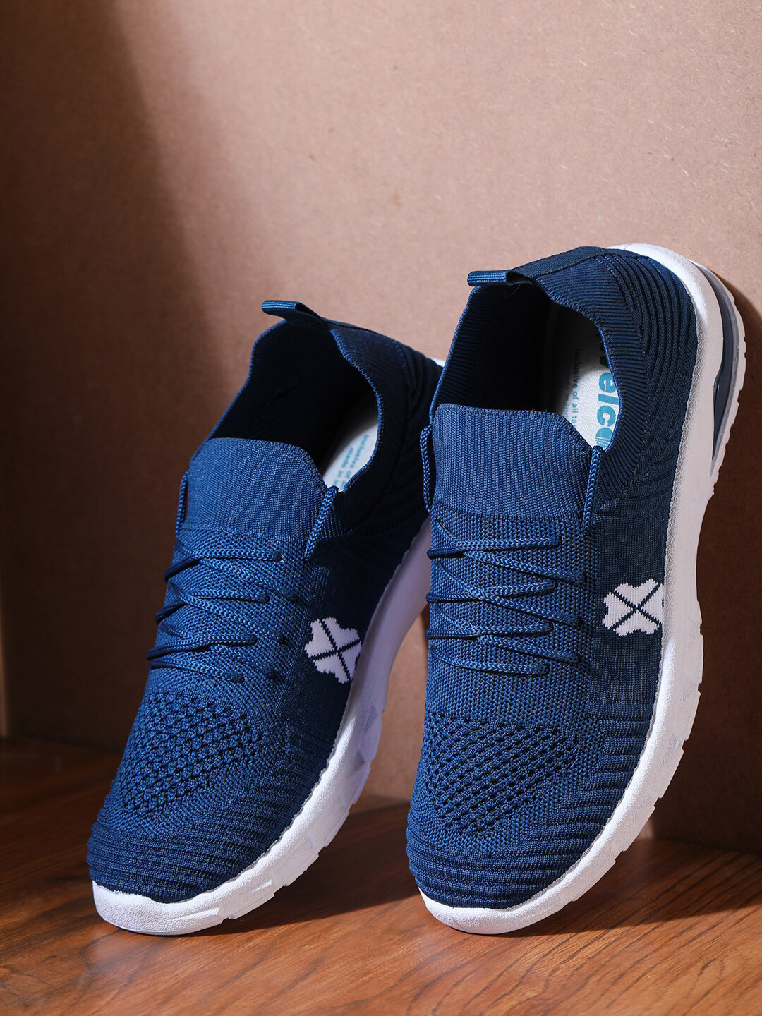 

HASTEN Women Blue Woven Design Sneakers