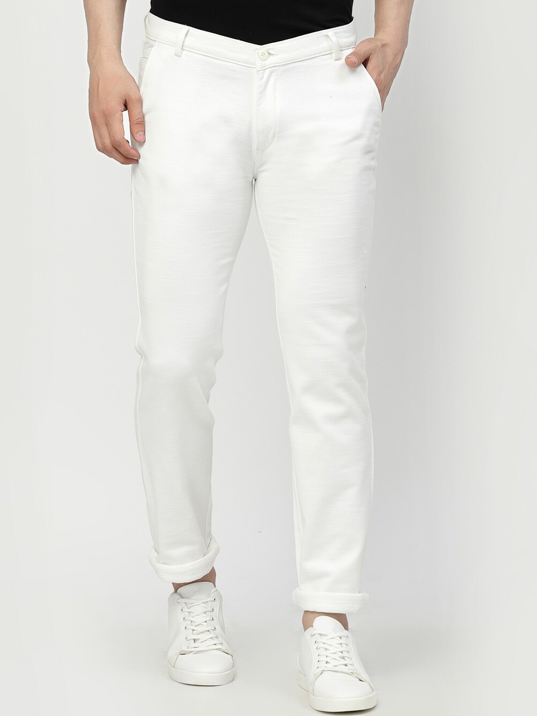 

TNG Men White Slim Fit Stretchable Jeans