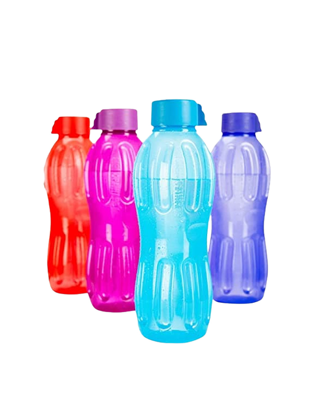 

SignoraWare Set Of 4 Plastic Water Bottle 1000 ml Each, Purple