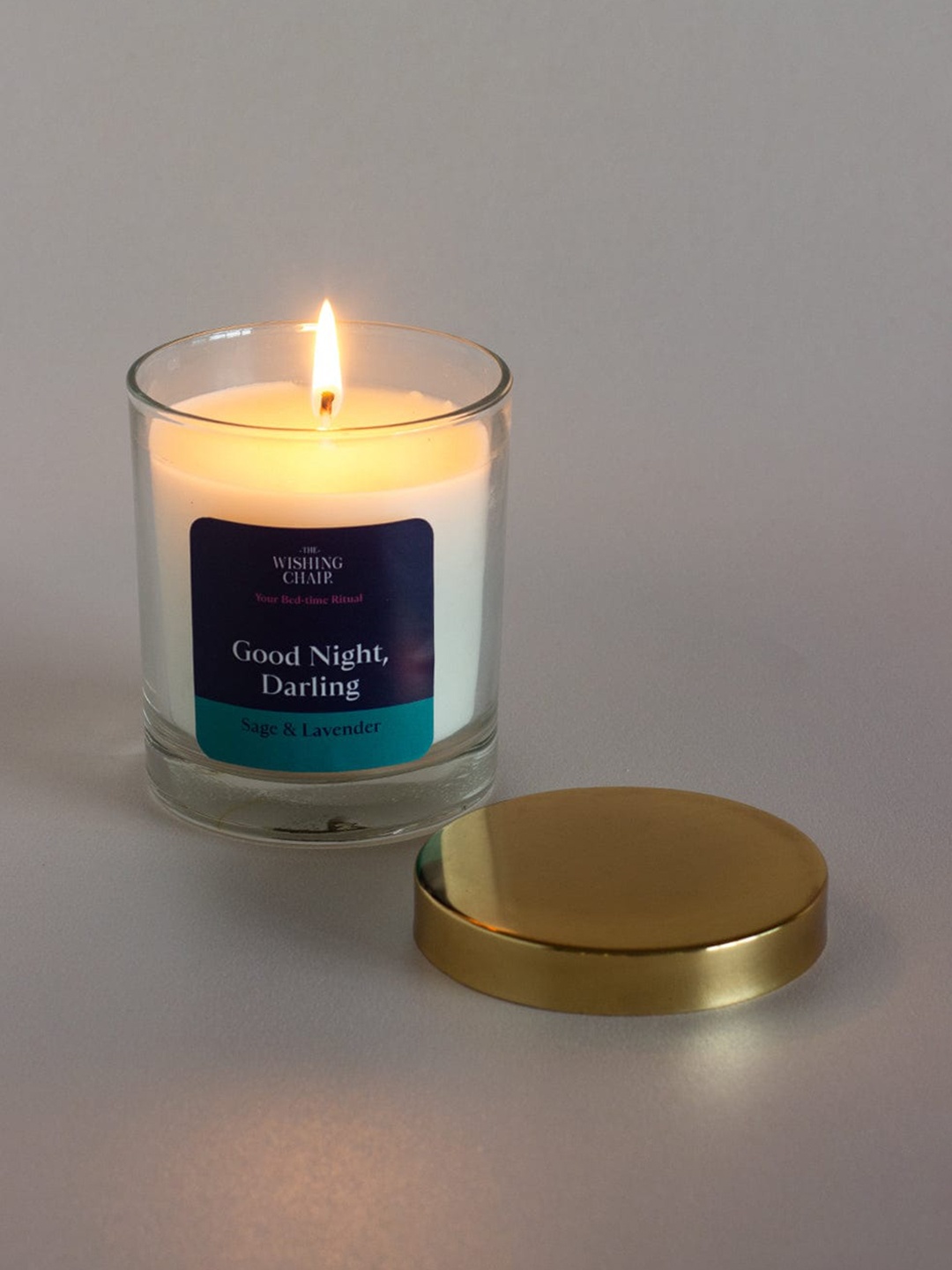 

The Wishing Chair White Solid Good Night Darling Soy Wax Scented Candle, Multi