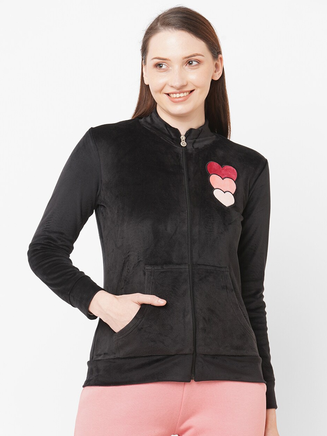 

SDL by Sweet Dreams Women Black Sweatshirt