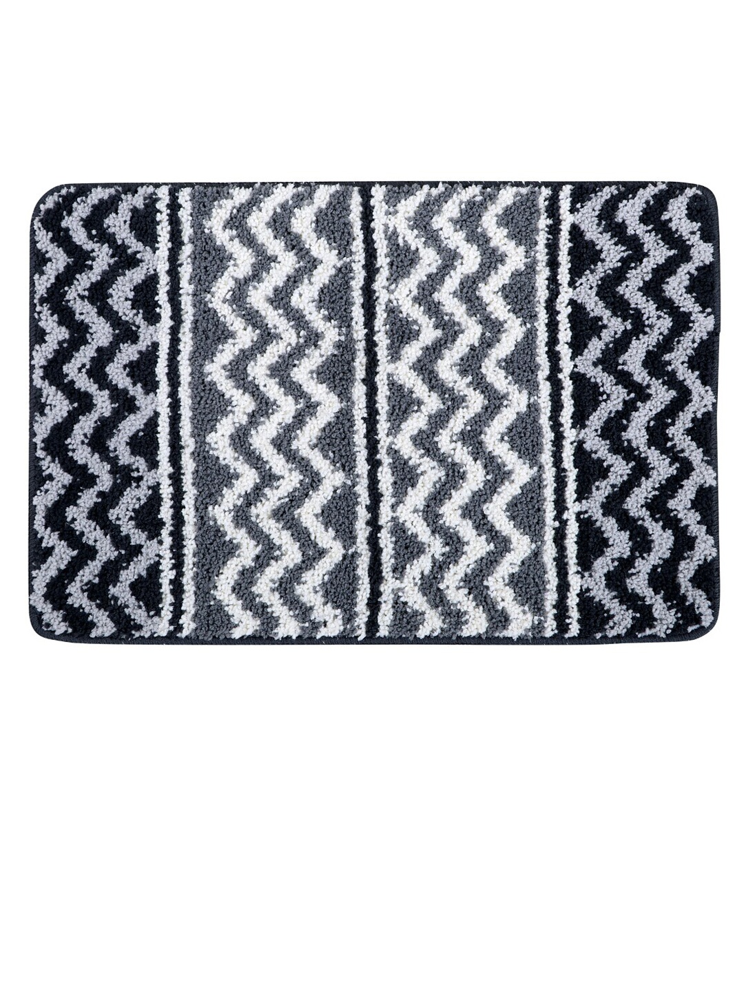 

Pano Grey & White Zig Zag Self-Design 1000 GSM Rectangle Bath Rug