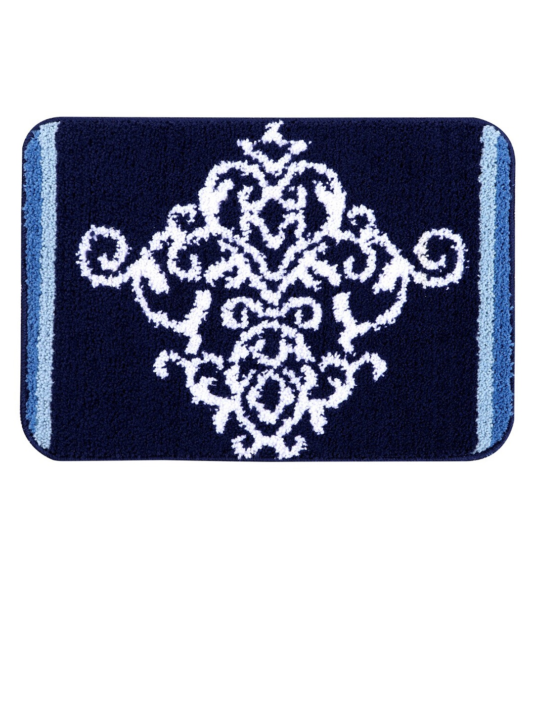 

Pano Blue Self Design 1000 GSM Bath Rug