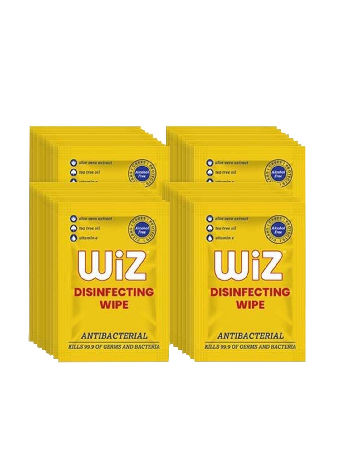 

Wiz Set of 200 White Anti-Bacterial Disinfecting Wet Wipes Without Alcohol - Single Each