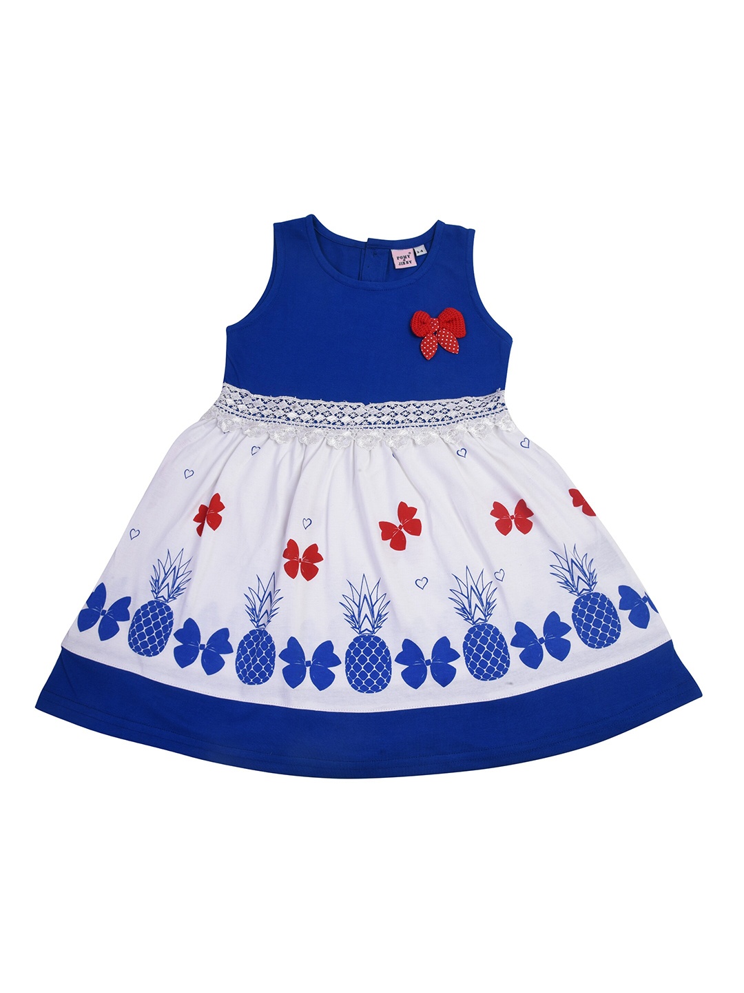 

POMY & JINNY Blue Printed Cotton Dress
