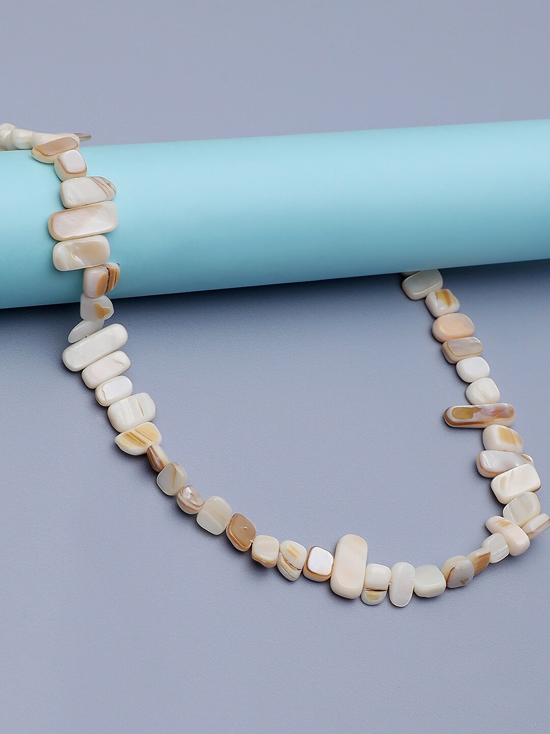 

SOHI Women Gold-Plated & Cream-Coloured Chain