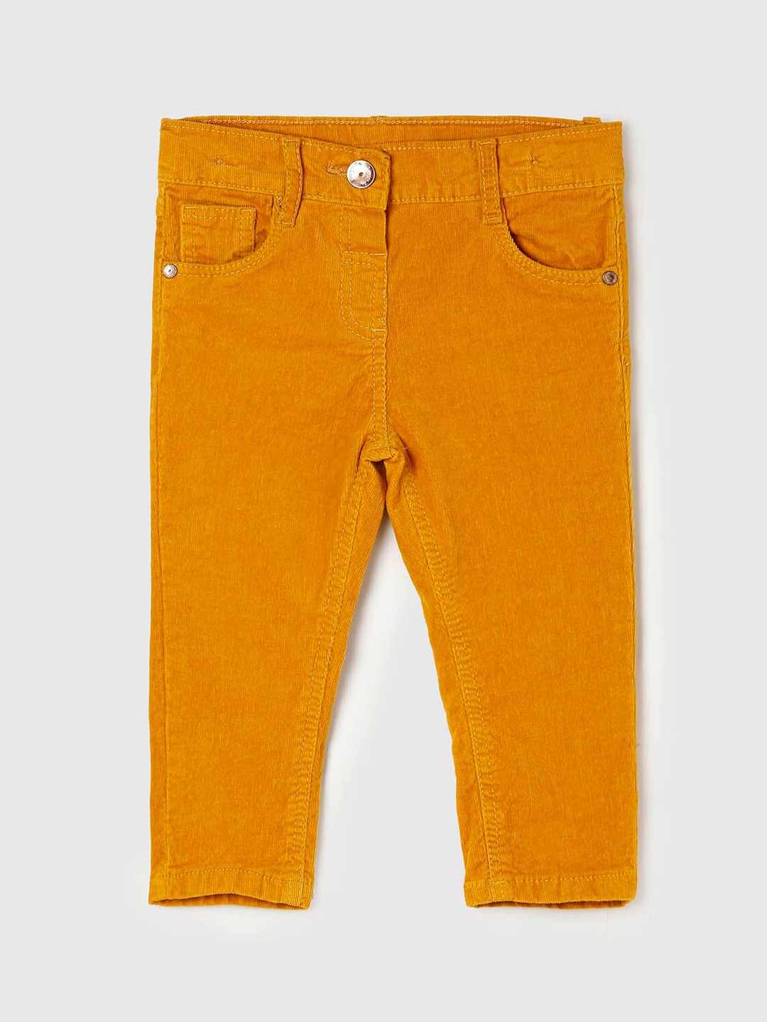 

max Girls Yellow Low-Rise Jeans