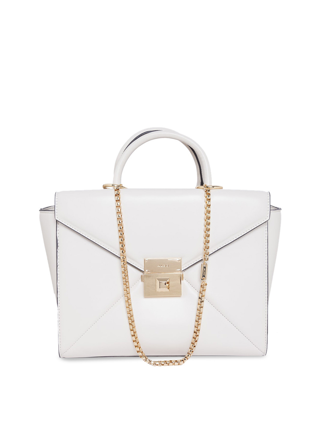 

ALDO Off White Structured Handheld Bag