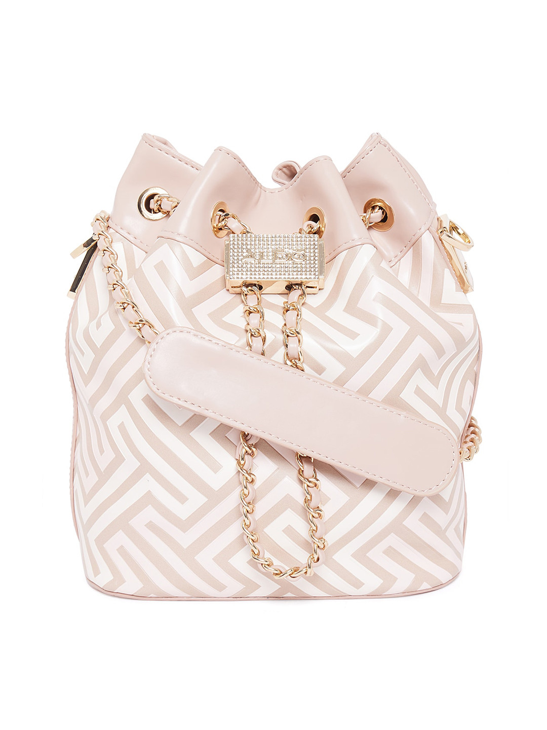 

ALDO Pink PU Bucket Sling Bag