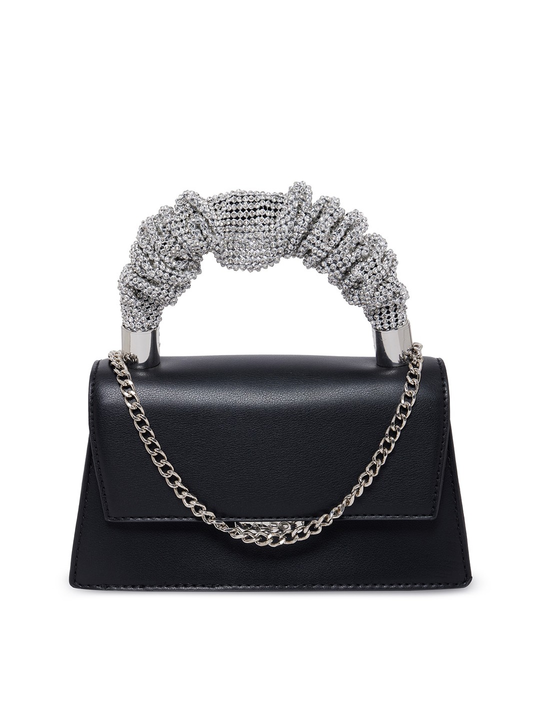 

ALDO Black PU Swagger Handheld Bag
