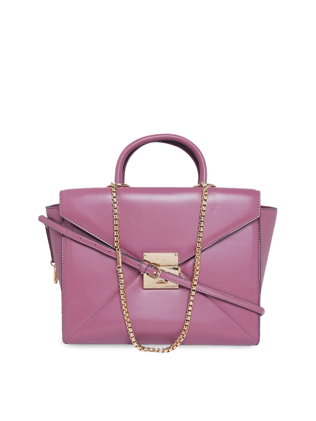 

ALDO Purple Structured Handheld Bag