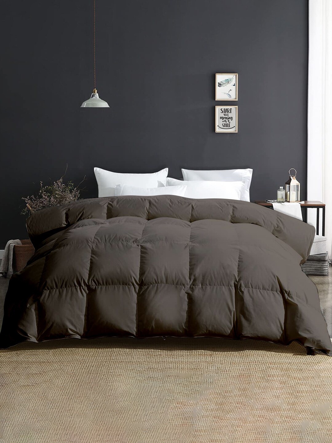 

RAZZAI Grey Microfiber Mild Winter 500 GSM Double Bed Comforter