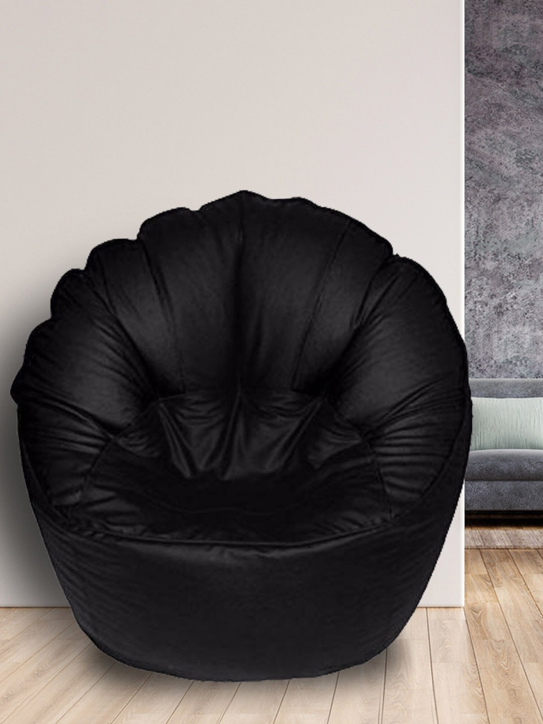 

SHIRA 24 Black Solid Bean Bag Cover