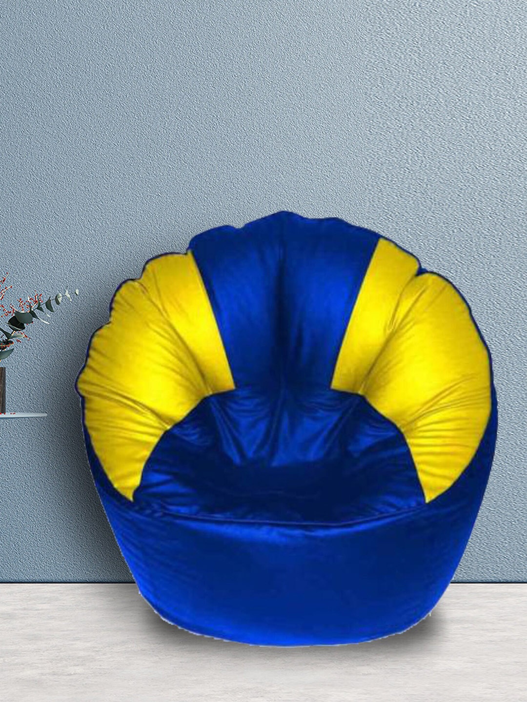 

SHIRA 24 Blue & Yellow Solid Bean Bag Cover