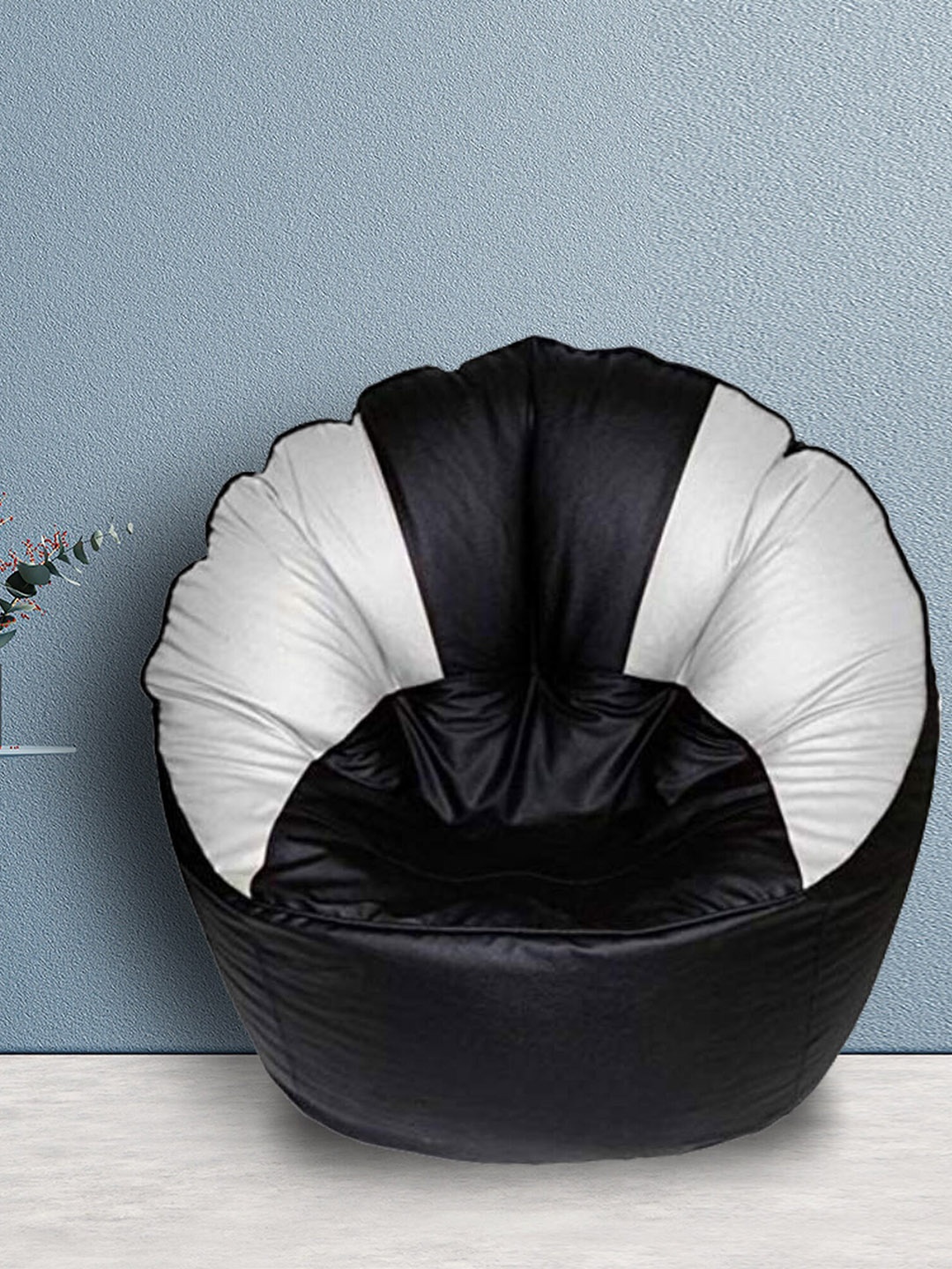 

SHIRA 24 Black & White Solid Bean Bag Cover