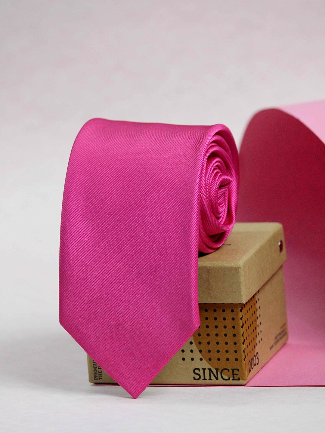 

Tossido Men Pink Solid Broad Tie
