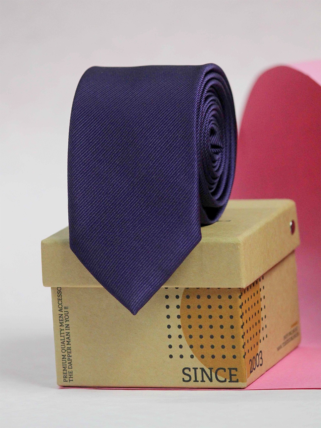 

Tossido Men Purple Skinny Tie