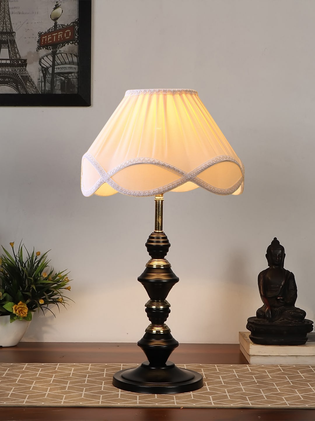 

Devansh Off White Solid Table Lamps