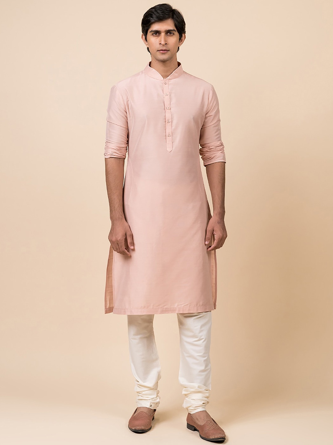 

Tasva Men Pink Kurta